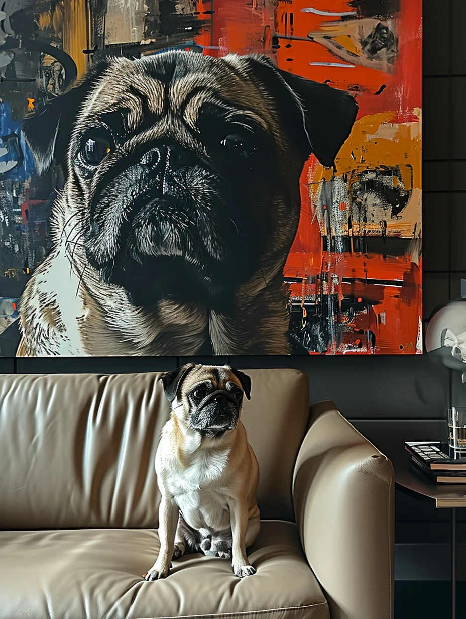 Artistic - ’Autumn and rocks‘ Canvas - Image 3