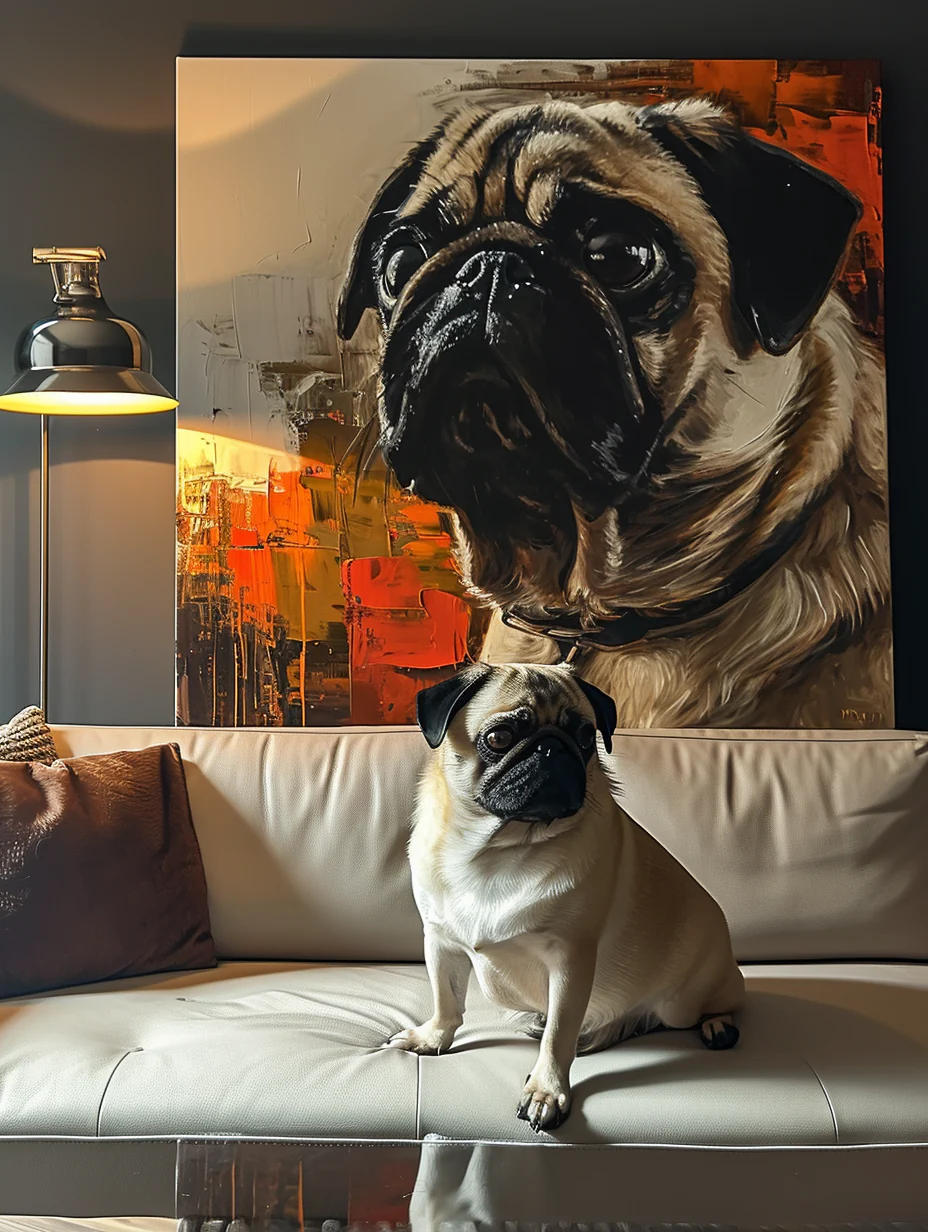 Artistic - ’Autumn and rocks‘ Canvas - Image 4