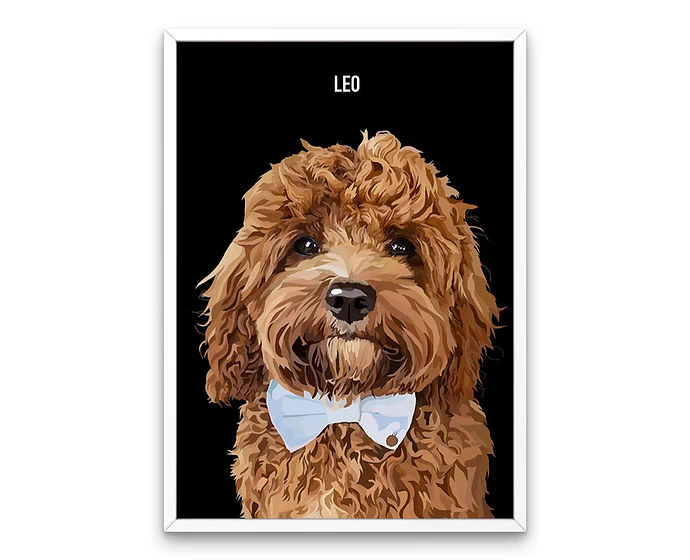 Custom Framed Single Pet Portrait - Image 6