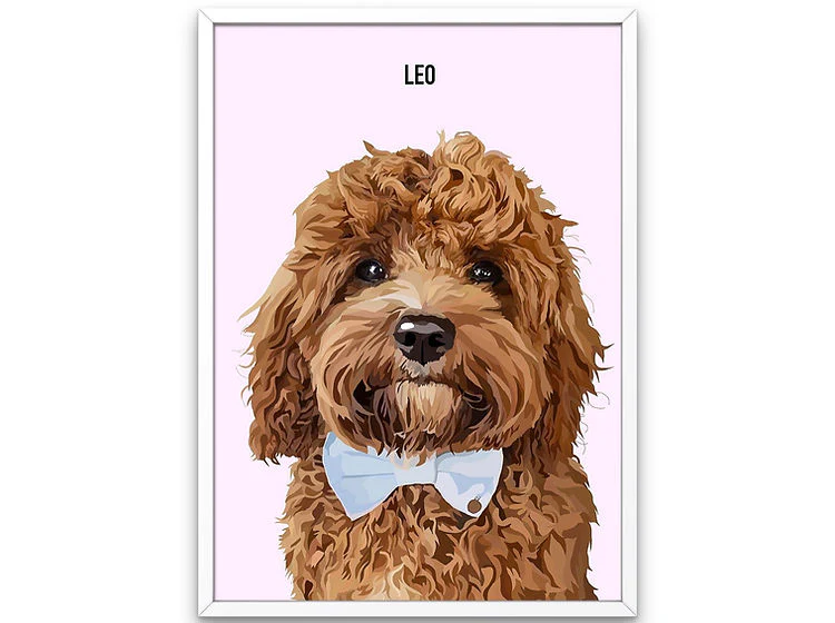 Custom Framed Single Pet Portrait - Image 8