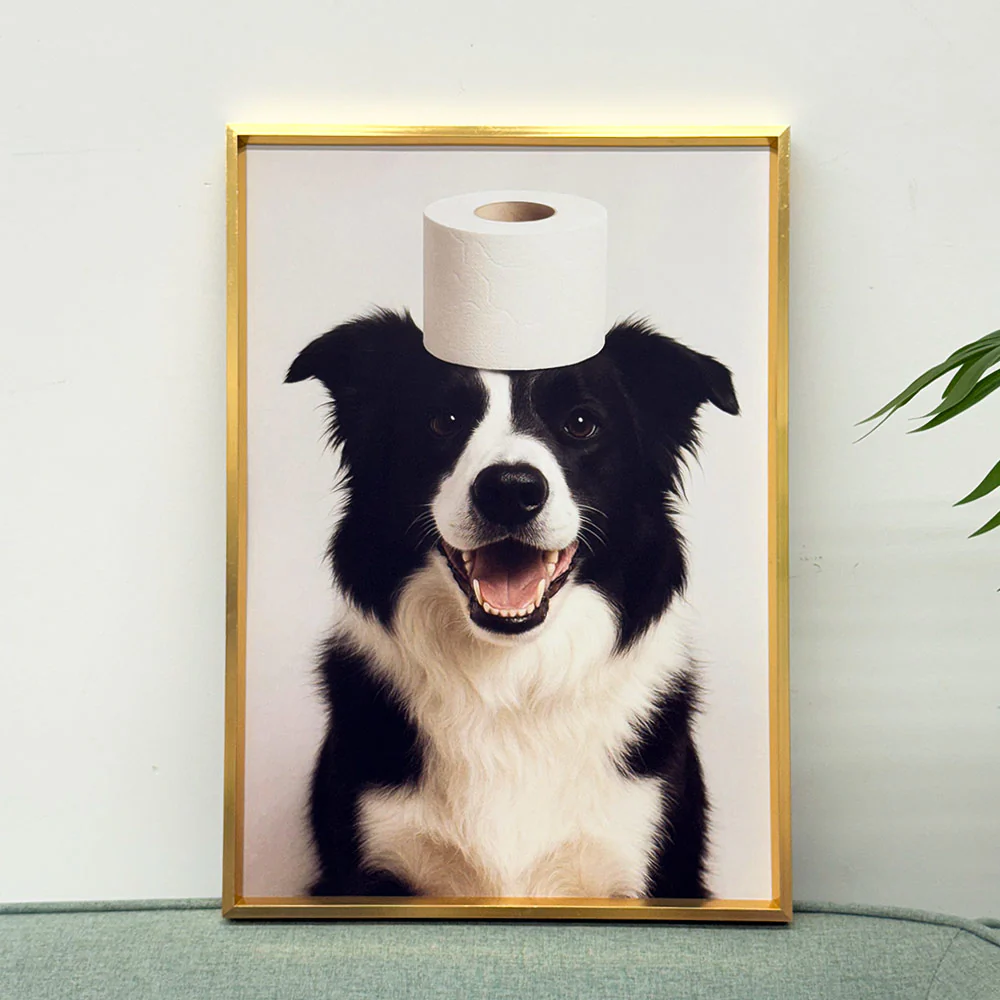 Custom Funny Pet Bathroom Wall Art - Image 8