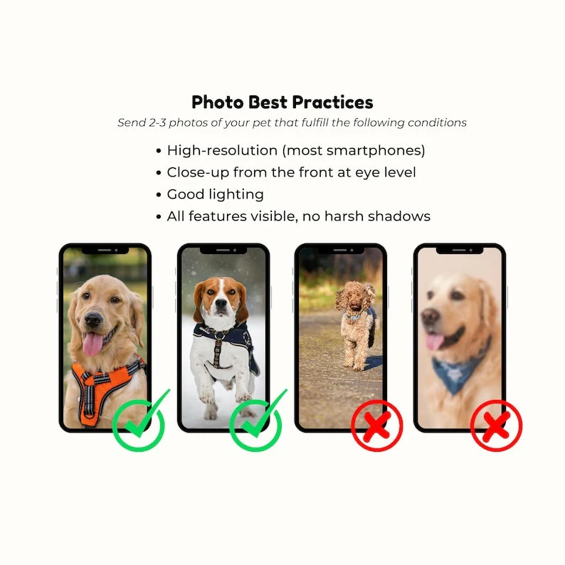 Custom Pet Loss Gift Pet Portrait with Halo Ring Flower DIGITAL Pet Portrait from Photo In Memory of Dog Loss Gift Pet Sympathy Dog GIft - Image 8