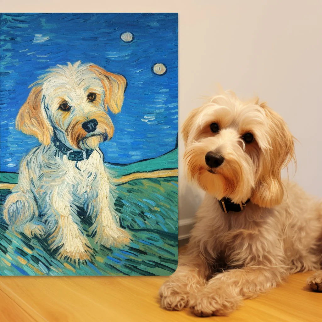 Custom Pet Portrait - Van Gogh Style - Image 3