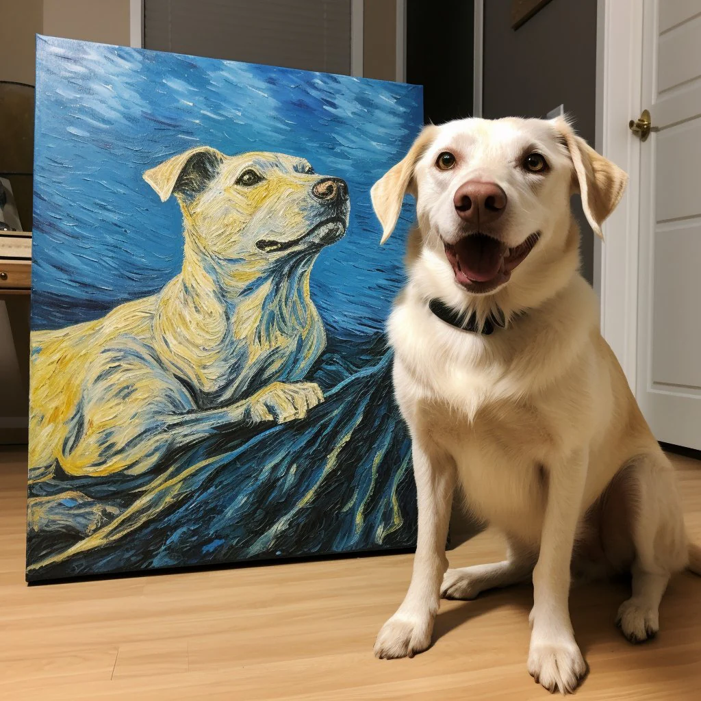 Custom Pet Portrait - Van Gogh Style - Image 4