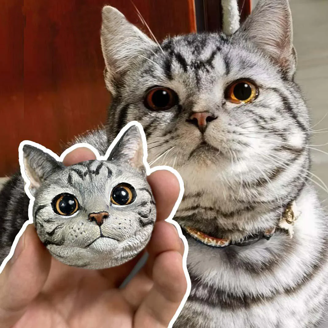 Custom Pet Sculpture – Multifunctional Pet Portrait Fridge Magnet and Car Air Freshener - Image 10