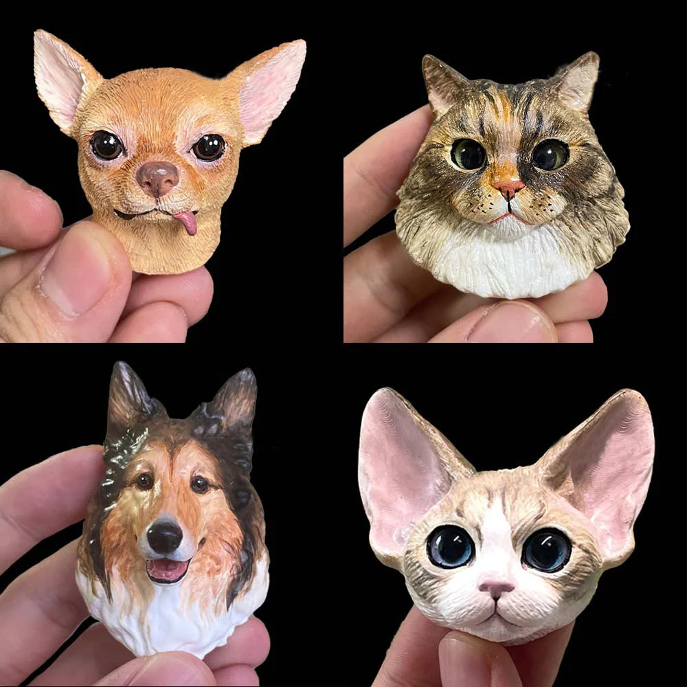 Custom Pet Sculpture – Multifunctional Pet Portrait Fridge Magnet and Car Air Freshener - Image 11