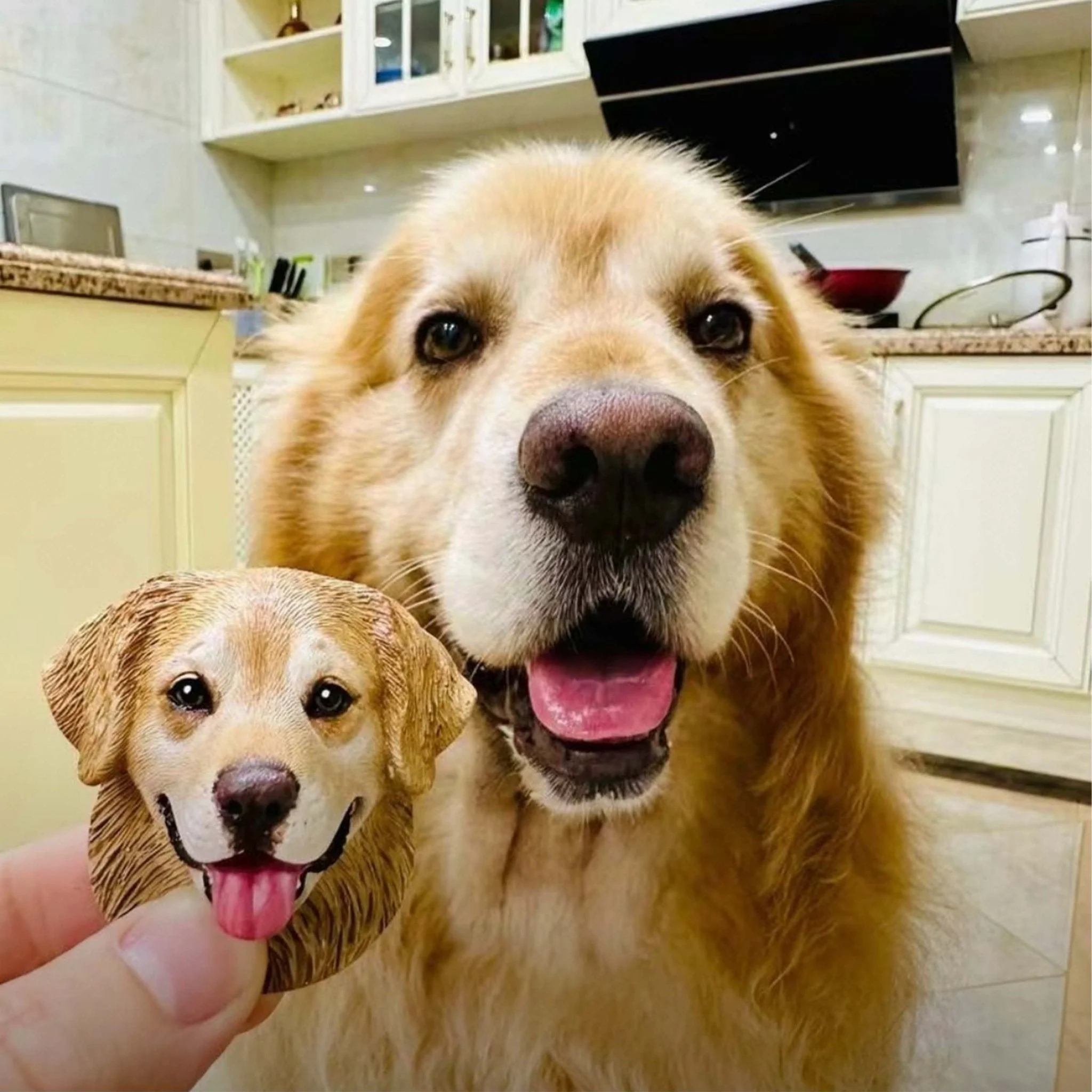 Custom Pet Sculpture – Multifunctional Pet Portrait Fridge Magnet and Car Air Freshener - Image 5