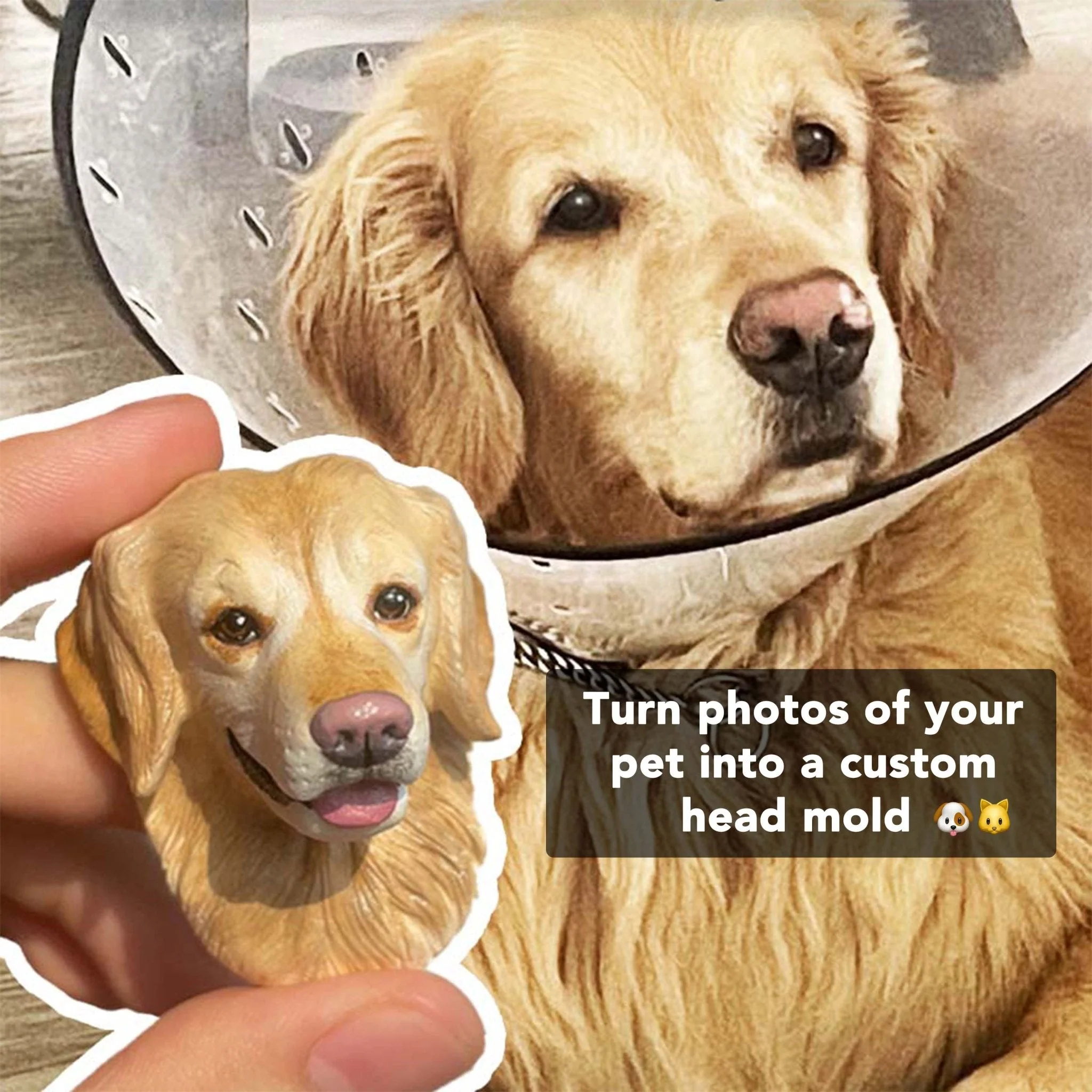 Custom Pet Sculpture – Multifunctional Pet Portrait Fridge Magnet and Car Air Freshener - Image 6