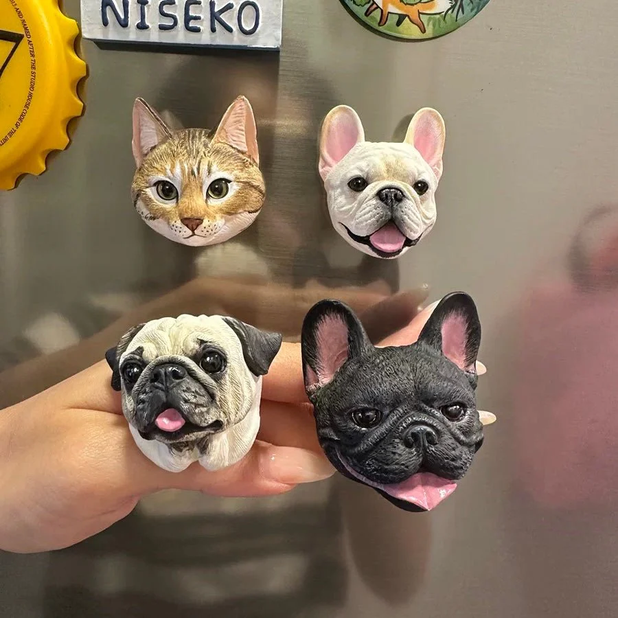 Custom Pet Sculpture – Multifunctional Pet Portrait Fridge Magnet and Car Air Freshener - Image 9