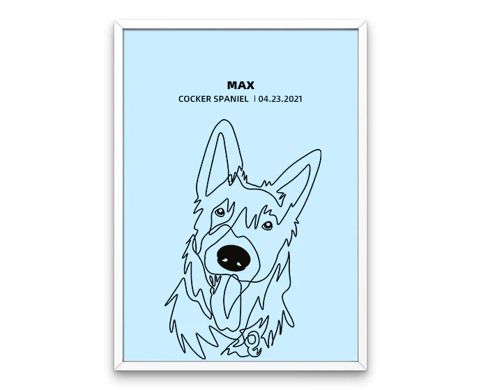 Custom Pet Silhouette Photo Frame - Image 3