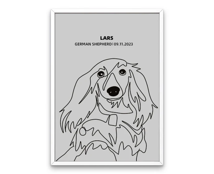 Custom Pet Silhouette Photo Frame - Image 4