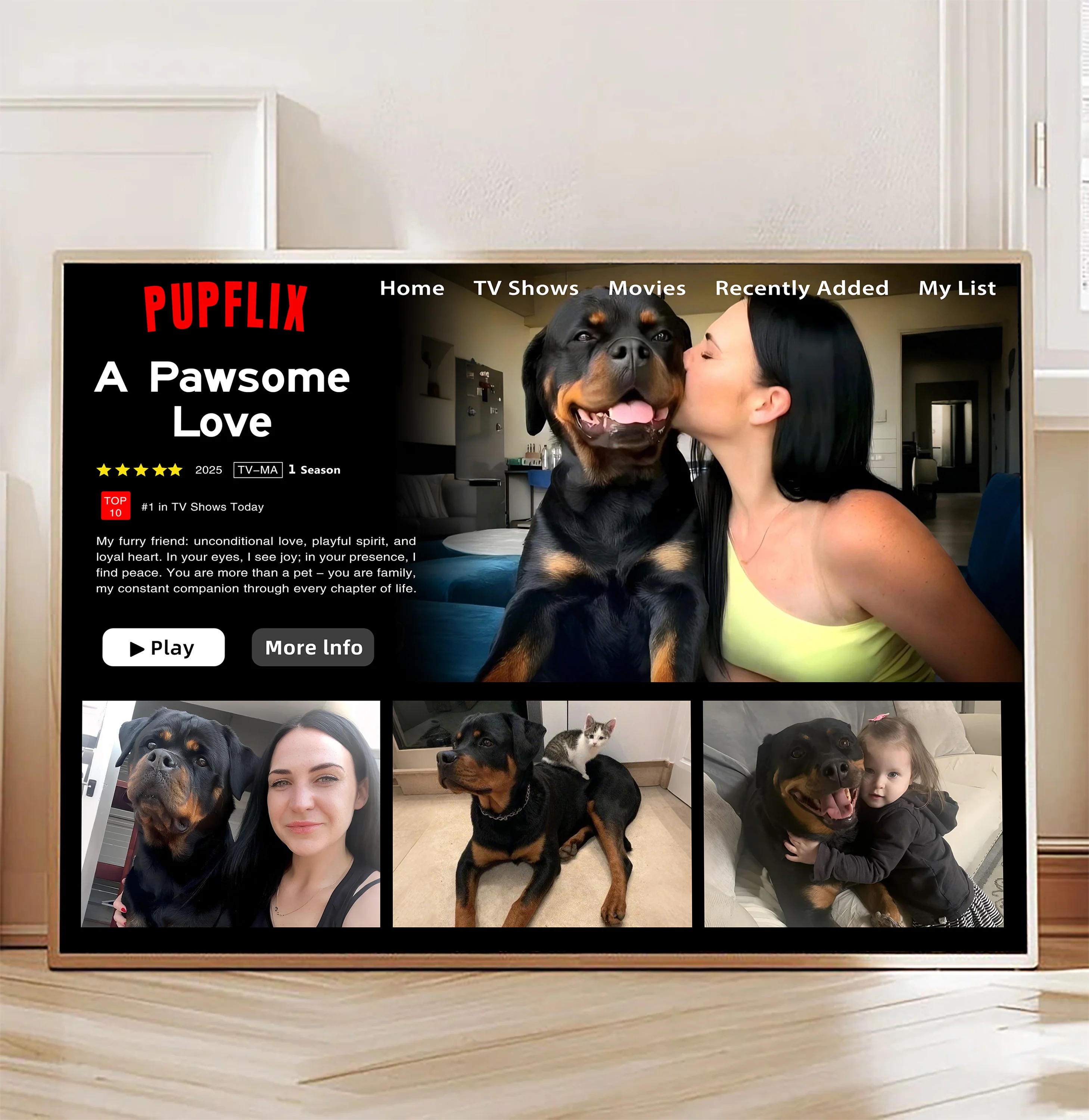 Pawflix Movie Photo Frame