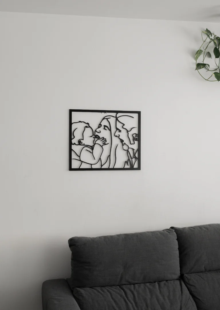 Custom Portrait Outline Metal Sign - Image 10