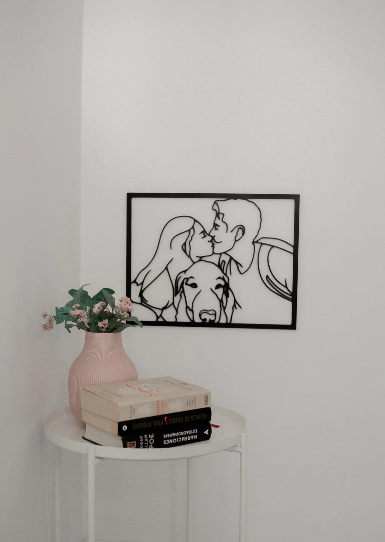 Custom Portrait Outline Metal Sign - Image 20