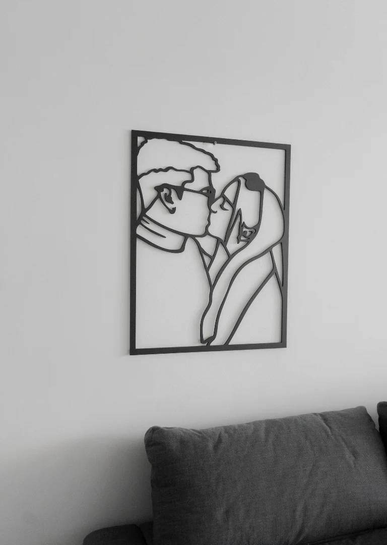 Custom Portrait Outline Metal Sign - Image 22