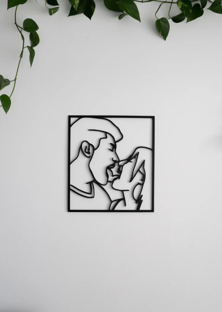 Custom Portrait Outline Metal Sign - Image 8