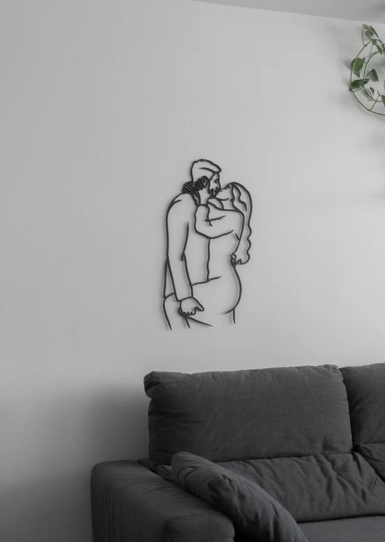 Custom Portrait Outline Metal Sign - Image 9