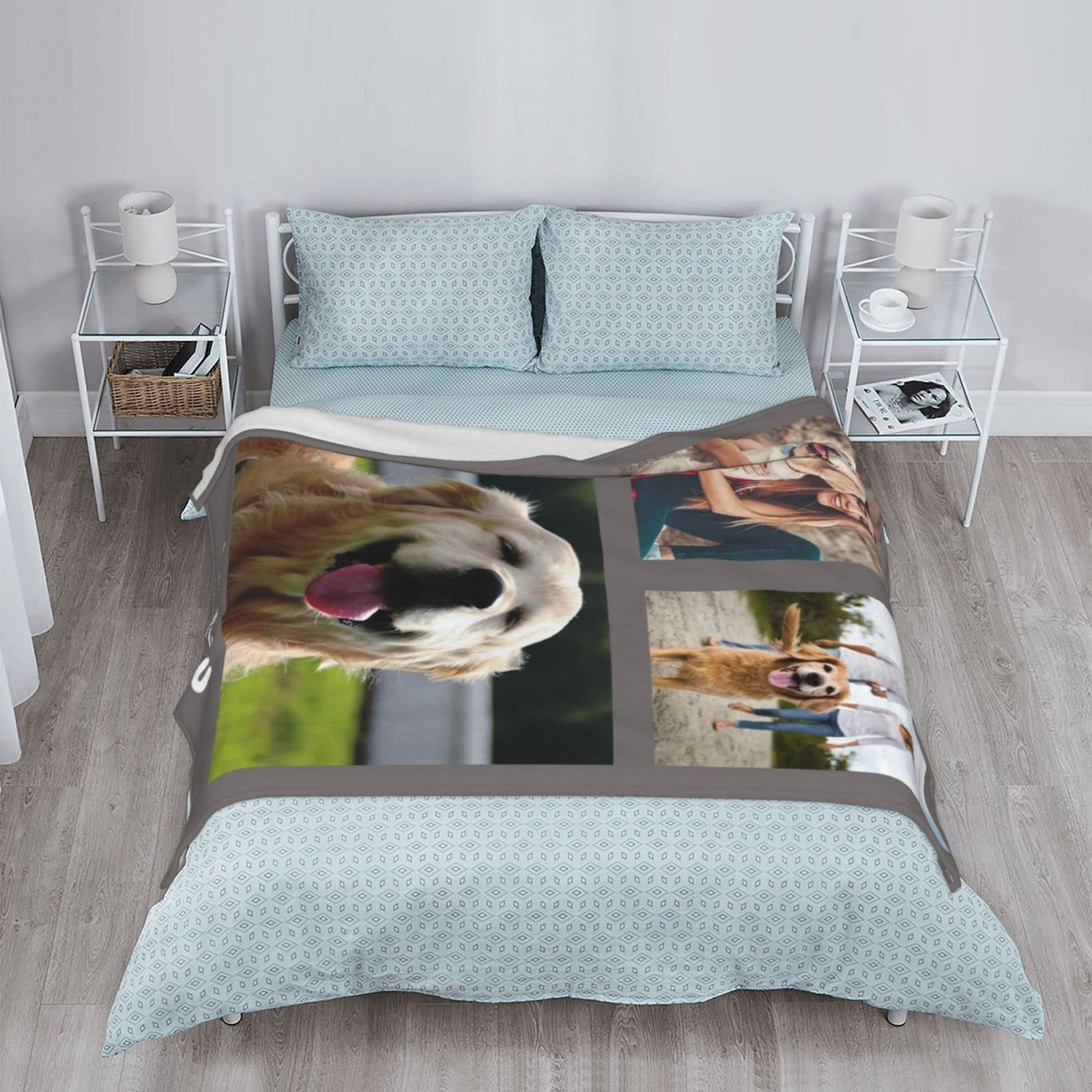 Custom Blanket with Photo， Funny Gifts for Boyfriend,Dad,Mom,Friends,New Year,Birthday - Image 3