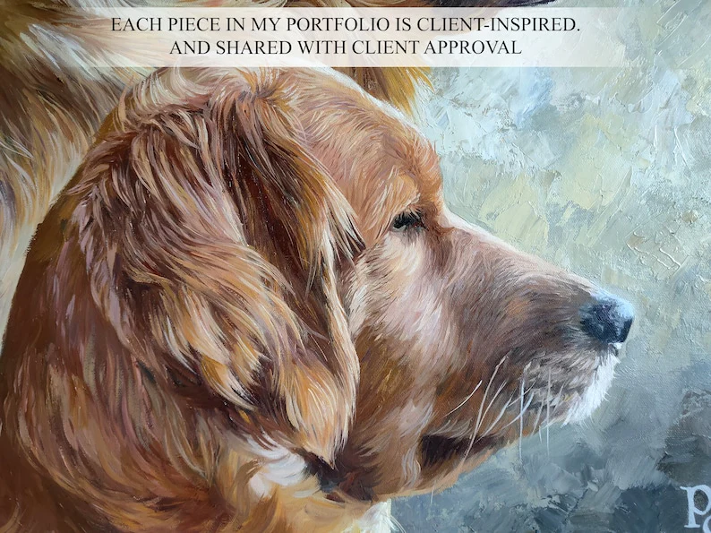 Oil painting commission, Custom oil portrait, Custom dog oil painting - Image 4